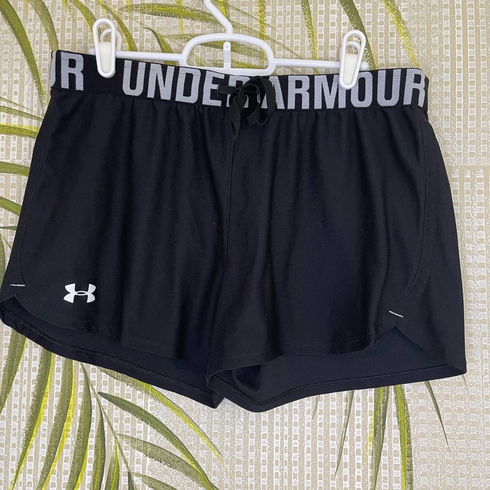 Under Armour heatgear loose athletic draw string running shorts black Size SP
